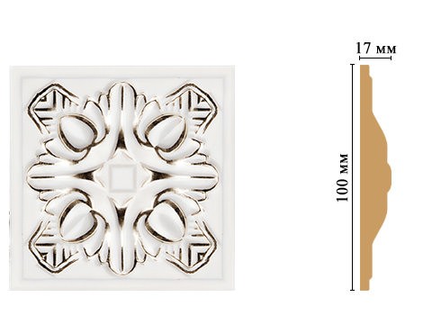 Вставка цветная DECOMASTER D209-60 (100*100*22мм)