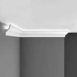 Плинтус потолочный под подсветку DECOMASTER D501-115 ДМ (73*40*2000 мм)